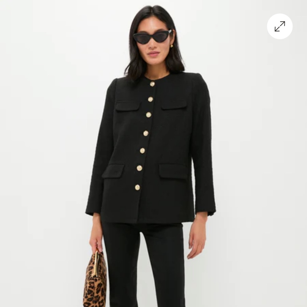 Pomander Place Black Tweed Jennings Jacket NWT